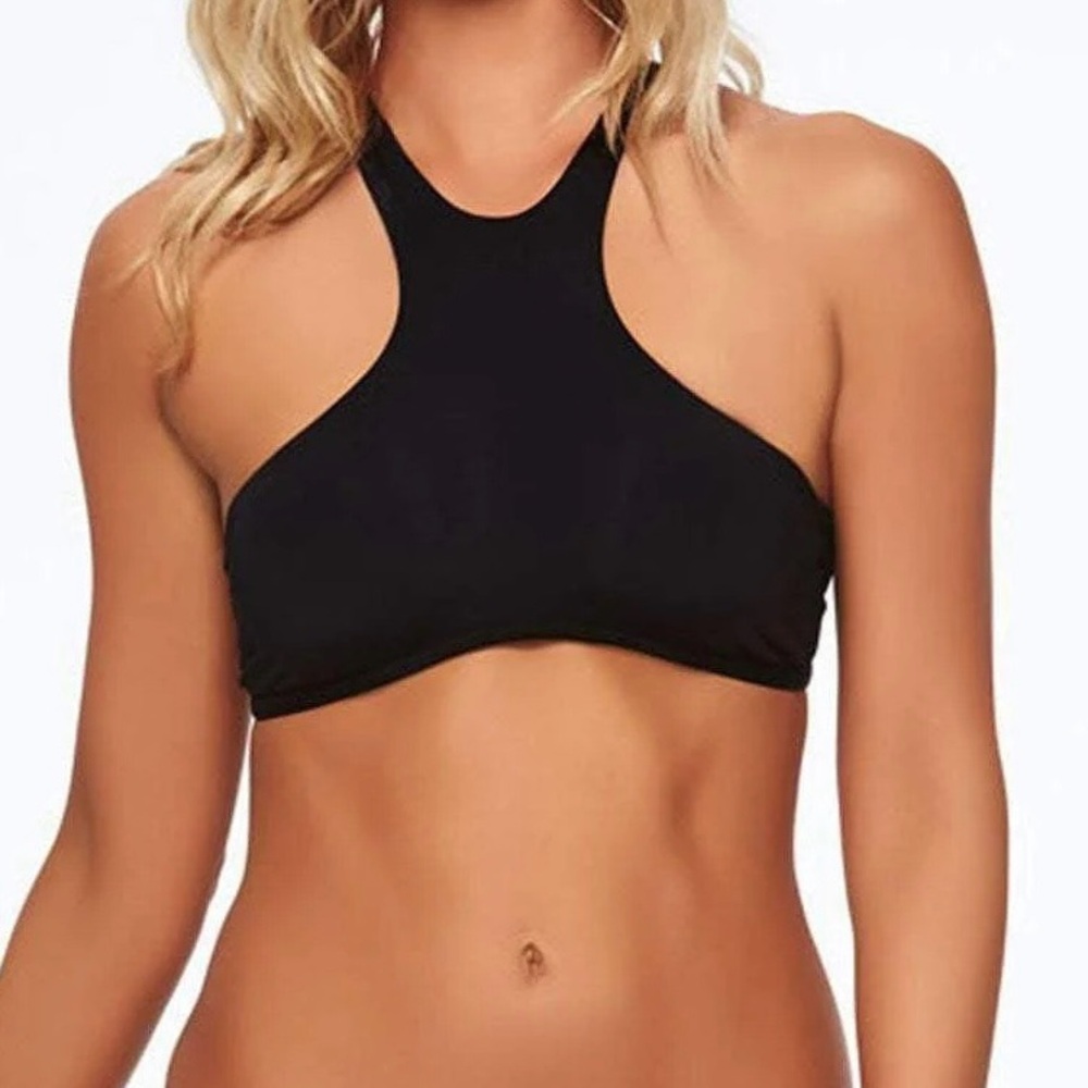 NWOT L*Space Black Haute Tank Bikini Top XS